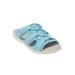 Extra Wide Width Women's The Alivia Water Friendly Slip On Sandal by Comfortview in Light Blue (Size 9 1/2 WW)