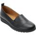 Women's The June Slip On Flat by Comfortview in Black (Size 10 1/2 M)