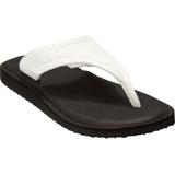 Wide Width Women's The Sylvia Soft Footbed Thong Slip On Sandal by Comfortview in White (Size 9 W)