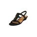 Wide Width Women's The Carina Slingback by Comfortview in Black (Size 9 1/2 W)