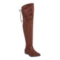 Women's The Cameron Wide Calf Boot by Comfortview in Brown (Size 11 M)