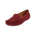 Extra Wide Width Women's The Milena Slip On Flat by Comfortview in Burgundy (Size 7 WW)