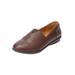 Wide Width Women's The Amelia Flat by Comfortview in Brown (Size 10 W)