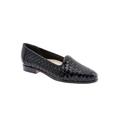 Wide Width Women's Liz Leather Loafer by Trotters® in Black (Size 9 1/2 W)