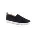 Wide Width Women's Fresh Flats by Easy Street in Black (Size 8 W)