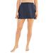 Plus Size Women's A-Line Swim Skirt with Built-In Brief by Swim 365 in Navy (Size 22) Swimsuit Bottoms