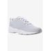 Women's Stability Fly Sneaker by Propet in White Silver (Size 10 1/2 M)