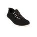 Wide Width Women's CV Sport Ariya Slip On Sneaker by Comfortview in Black (Size 9 1/2 W)