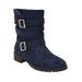 Wide Width Women's The Madi Boot by Comfortview in Navy (Size 9 1/2 W)