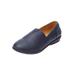 Extra Wide Width Women's The Amelia Flat by Comfortview in Navy (Size 9 1/2 WW)