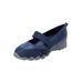 Wide Width Women's CV Sport Basil Sneaker by Comfortview in Navy (Size 9 1/2 W)