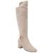 Wide Width Women's The Ruthie Wide Calf Boot by Comfortview in Oyster Pearl (Size 11 W)