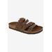 Women's Holland Sandal by White Mountain in Brown Leather (Size 9 M)