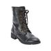 Extra Wide Width Women's The Britta Boot by Comfortview in Black (Size 7 1/2 WW)