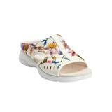 Wide Width Women's The Tracie Slip On Mule by Easy Spirit in Floral (Size 9 1/2 W)