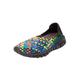 Women's CV Sport Ria Slip On Sneaker by Comfortview in Black Multi (Size 10 M)