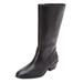 Wide Width Women's The Larke Wide Calf Boot by Comfortview in Black (Size 8 W)