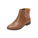 Wide Width Women's The Addi Bootie by Comfortview in Mocha (Size 8 W)