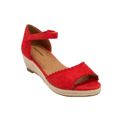 Women's The Charlie Espadrille by Comfortview in Red (Size 9 M)