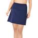 Plus Size Women's High-Waisted Swim Skirt with Built-In Brief by Swim 365 in Navy (Size 14) Swimsuit Bottoms