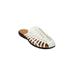 Wide Width Women's The Wendy Slip On Mule by Comfortview in White (Size 8 W)