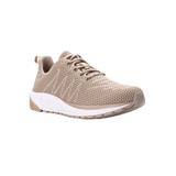 Wide Width Women's Tour Knit Running Shoe by Propet in Sand (Size 7 W)