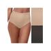 Plus Size Women's Comfort Revolution Firm Control Brief 2-Pack by Bali in Nude Black (Size 2X)