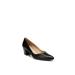 Wide Width Women's Mali Pump by Naturalizer in Black Leather (Size 8 1/2 W)