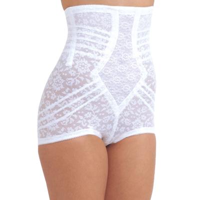 Plus Size Women's No Top Roll High Waist Lacette Brief by Rago in White (Size 3X)