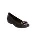 Wide Width Women's The London Flat by Comfortview in Black (Size 9 W)