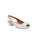 Wide Width Women's The Reagan Slingback by Comfortview in White (Size 9 1/2 W)