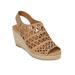 Wide Width Women's The Karen Espadrille by Comfortview in Natural (Size 8 W)