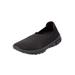 Wide Width Women's CV Sport Ria Slip On Sneaker by Comfortview in Black (Size 8 W)