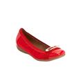 Extra Wide Width Women's The London Flat by Comfortview in New Hot Red (Size 12 WW)