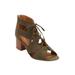 Wide Width Women's The Lucinda Shootie by Comfortview in Dark Olive (Size 8 W)