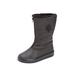 Wide Width Women's The Snowflake Weather Boot by Comfortview in Black (Size 10 W)