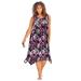 Plus Size Women's Sharktail Beach Cover Up by Swim 365 in Multi Textured Palms (Size 18/20) Dress