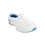 Wide Width Women's The Traveltime Slip On Mule by Easy Spirit in White Light Blue (Size 8 W)