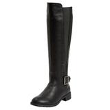 Women's The Milan Wide Calf Boot by Comfortview in Black (Size 8 1/2 M)