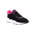 Women's Stability Strive Walking Shoe Sneaker by Propet in Black Hot Pink (Size 7 1/2XX(4E))