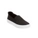 Women's The Alena Slip On Sneaker by Comfortview in Black (Size 8 1/2 M)