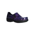 Extra Wide Width Women's Bind Slip-Ons by Easy Works by Easy Street® in Purple Hearts Patent (Size 8 WW)