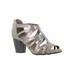 Extra Wide Width Women's Amaze Sandal by Easy Street® in Pewter Metallic (Size 8 1/2 WW)