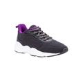 Extra Wide Width Women's Stability Strive Walking Shoe Sneaker by Propet in Grey Purple (Size 10 1/2 WW)