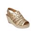 Women's The Karen Espadrille by Comfortview in Gold (Size 10 M)