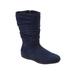 Extra Wide Width Women's The Aneela Wide Calf Boot by Comfortview in Navy (Size 7 WW)
