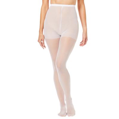 Women's Daysheer Pantyhose by Catherines in White (Size E)