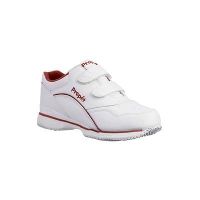 Women's The Tour Walker Sneaker by Propet in White Berry Leather (Size 7 X(2E))