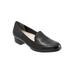 Wide Width Women's Monarch Flats by Trotters® in Black (Size 9 1/2 W)