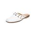 Extra Wide Width Women's The McKenna Slip On Mule by Comfortview in White (Size 9 1/2 WW)